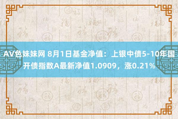 AV色妹妹网 8月1日基金净值：上银中债5-10年国开债指数A最新净值1.0909，涨0.21%